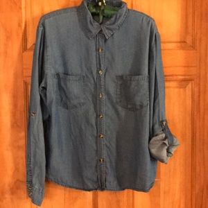 Denim long sleeve shirt